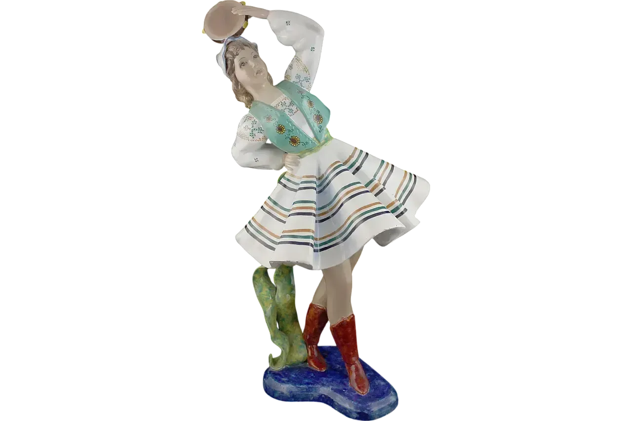 Ceramic Figure Of A Dancing Girl From Le Bertetti, 1940s