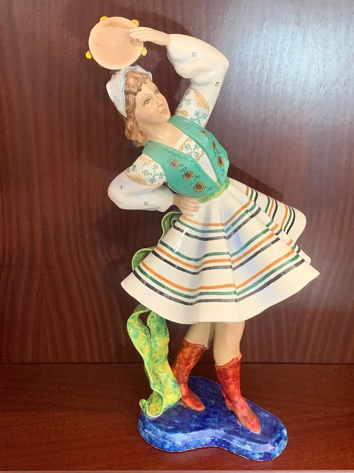 Ceramic Figure Of A Dancing Girl From Le Bertetti, 1940s photo 1608.0