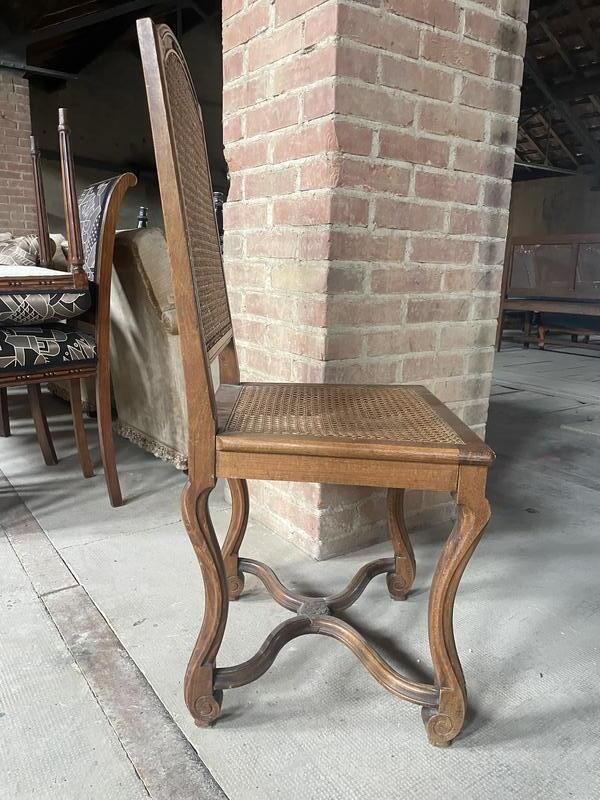 Suite De 6 Chaises Style Louis XIV En Cannage photo Furniture