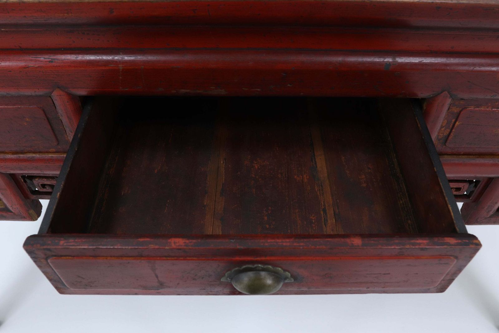 photo buy Early 20th Century Red Lacquered Chinese Console Table