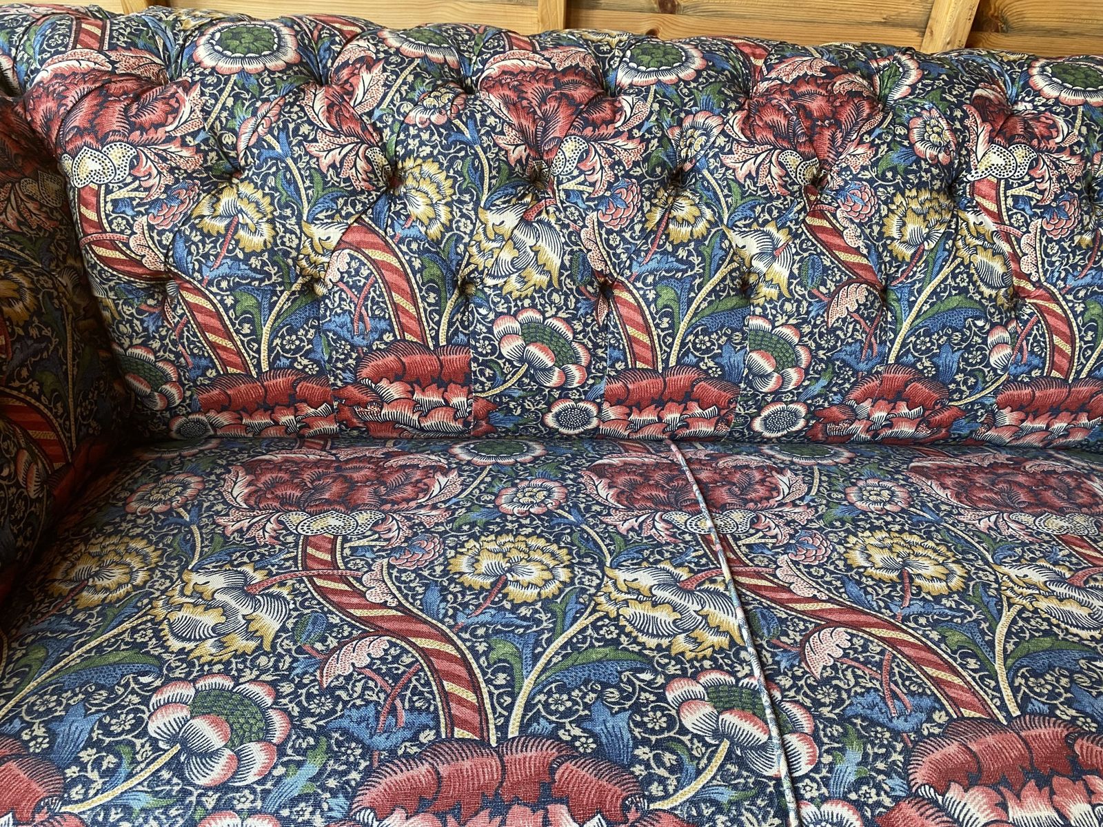 2seater Chesterfield In William Morris Fabric photo furniture