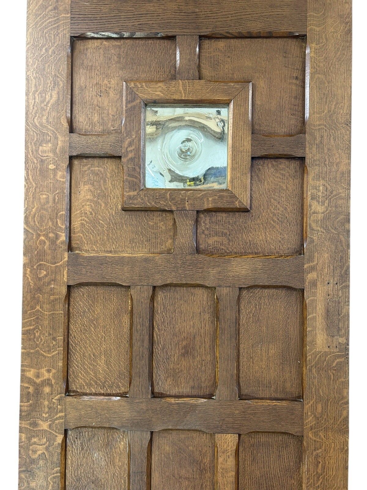 Solid Oak Front Door Antique Period Reclaimed Old Hardwood Glass Refurbished photo Home Fixtures