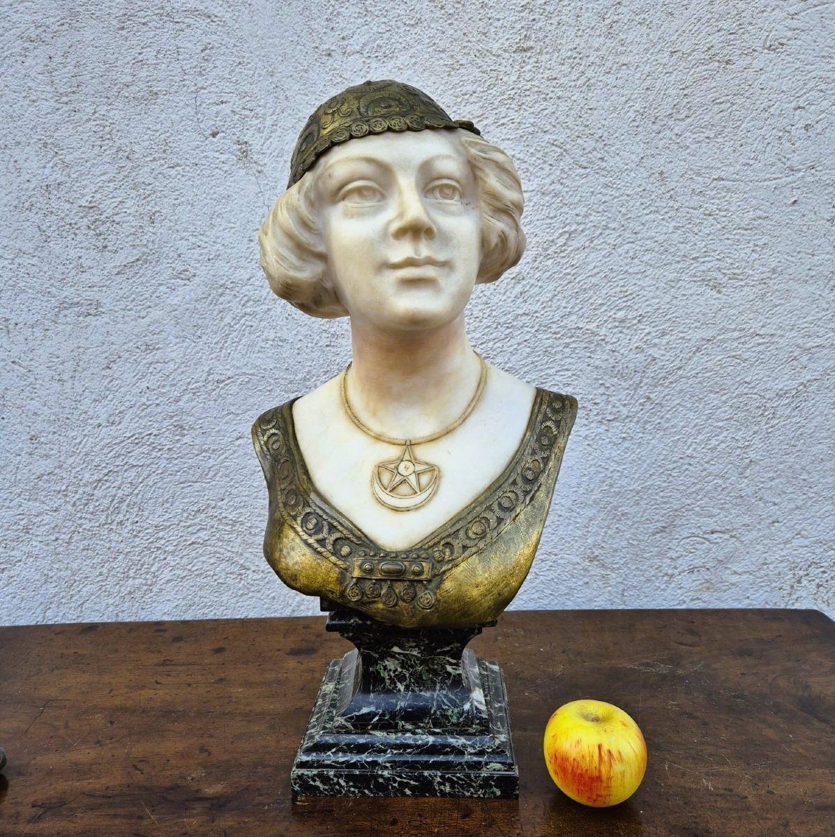 Charny, Bust Of An Oriental Woman In Marble, Late 19th Early 20th Century photo Art