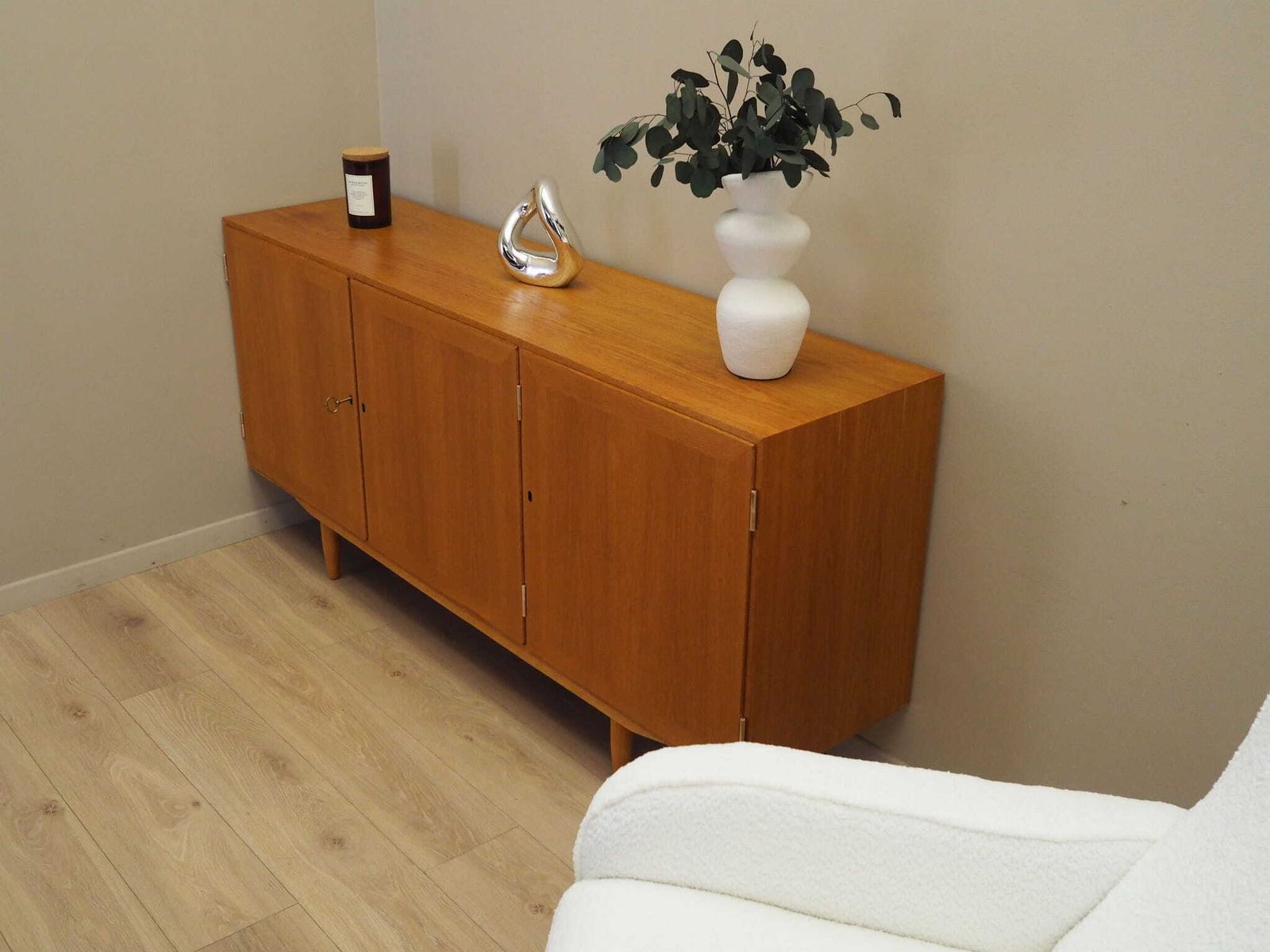 Ash Sideboard, Danish Design, 1970s, Designer: Carlo Jensen, Production: Hundevad photo for sale
