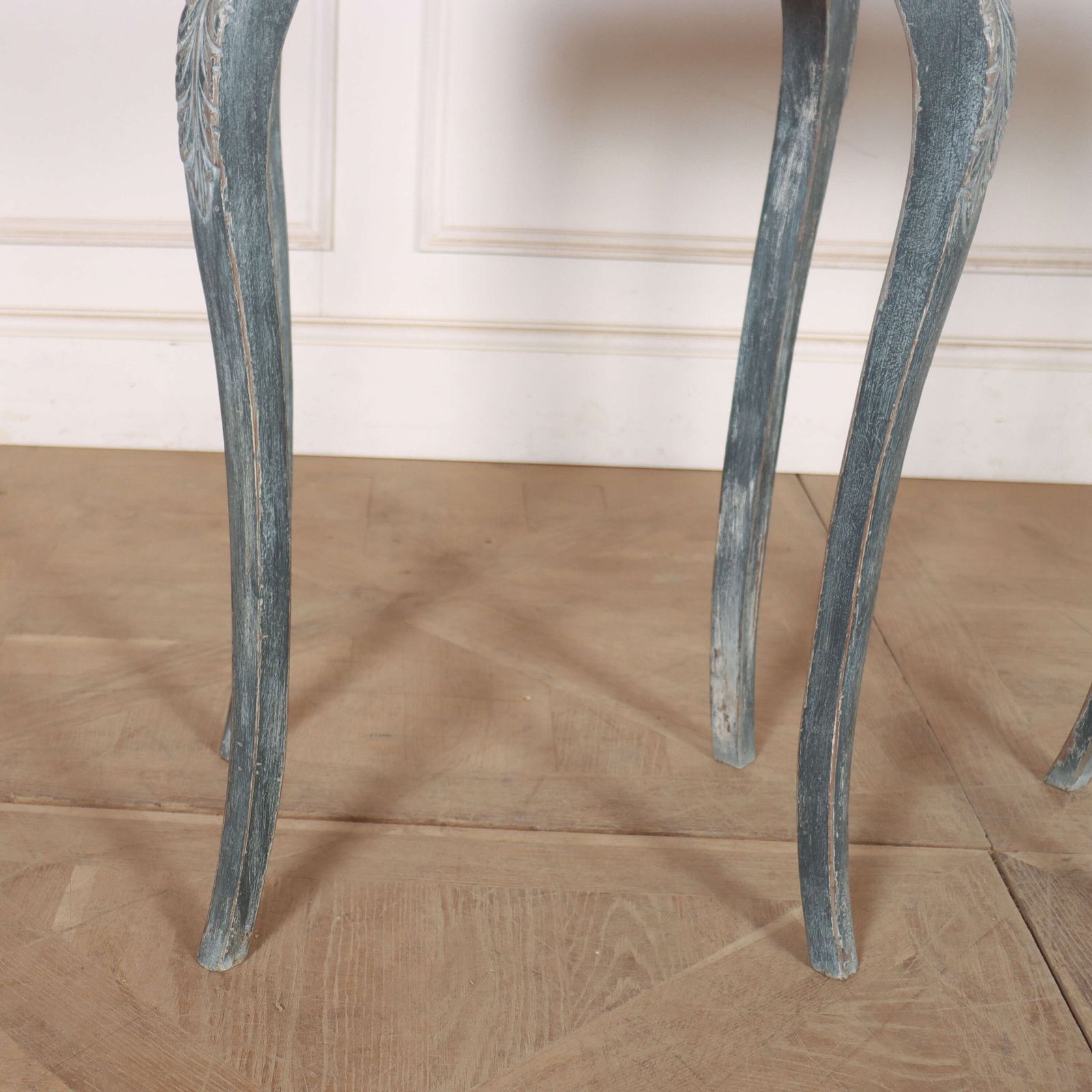Pair Of French Marble Topped Lamp Tables photo vinterior