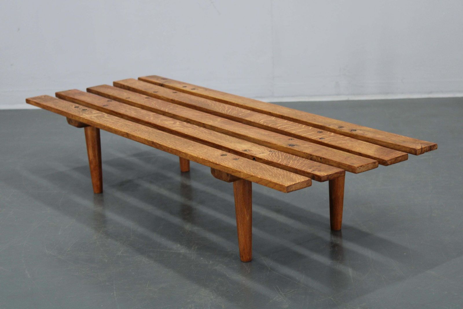 1970s Wooden Flower Pot Bench, Czechoslovakia photo for sale