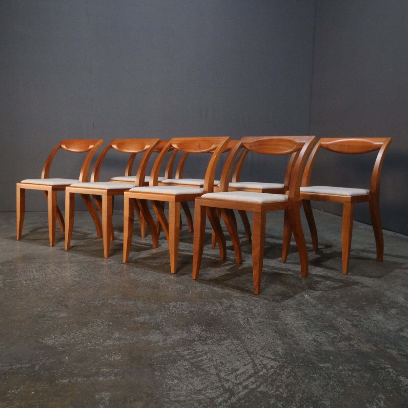 Porada Arlekin Dining Chair By E. Gottein & G.F. Coltella, Set Of Eight photo buy
