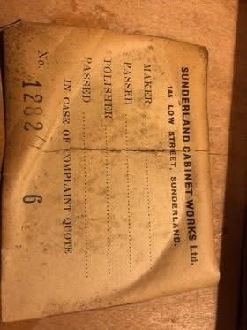 Welmayd Sunderland Cabinet Tyne And Wear Predating Ww1 photo buy