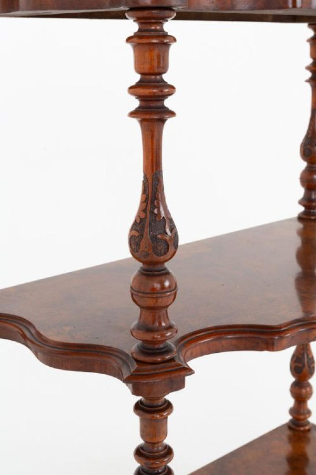 Victorian Whatnot Bookshelf Walnut 1850 photo for sale