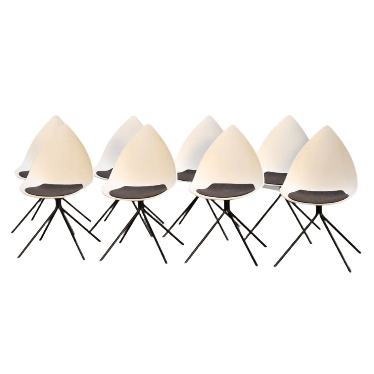 Boconcept Ottawa Chair By Karim Rashid, Set Of Eight