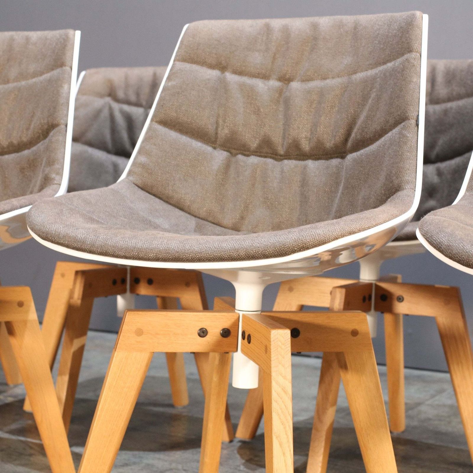Mdf Italia Flow Chair By Jean Marie Massaud, Set Of Six photo for sale