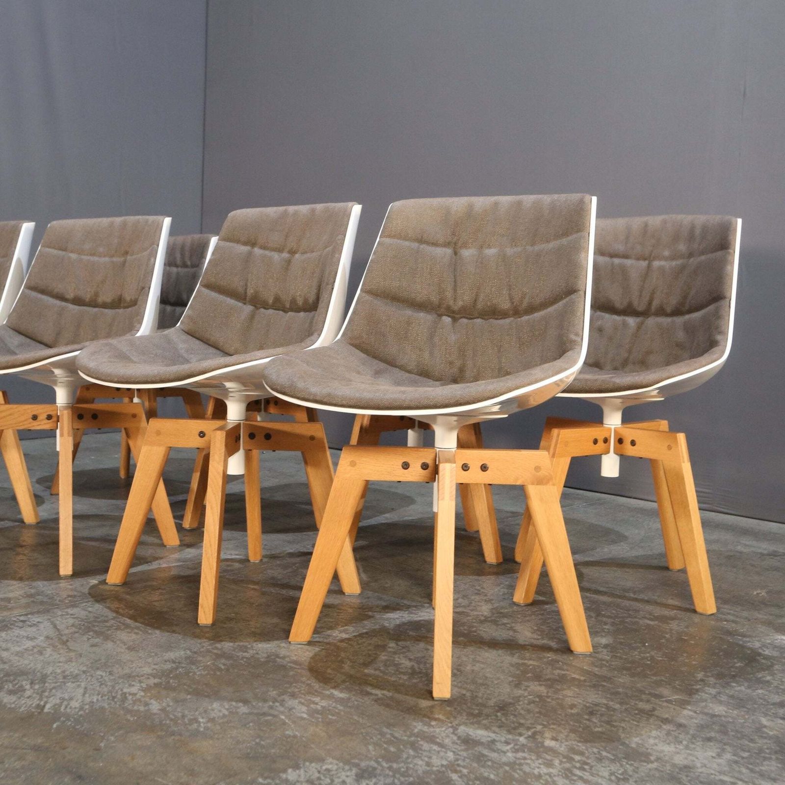 Mdf Italia Flow Chair By Jean Marie Massaud, Set Of Six photo Furniture
