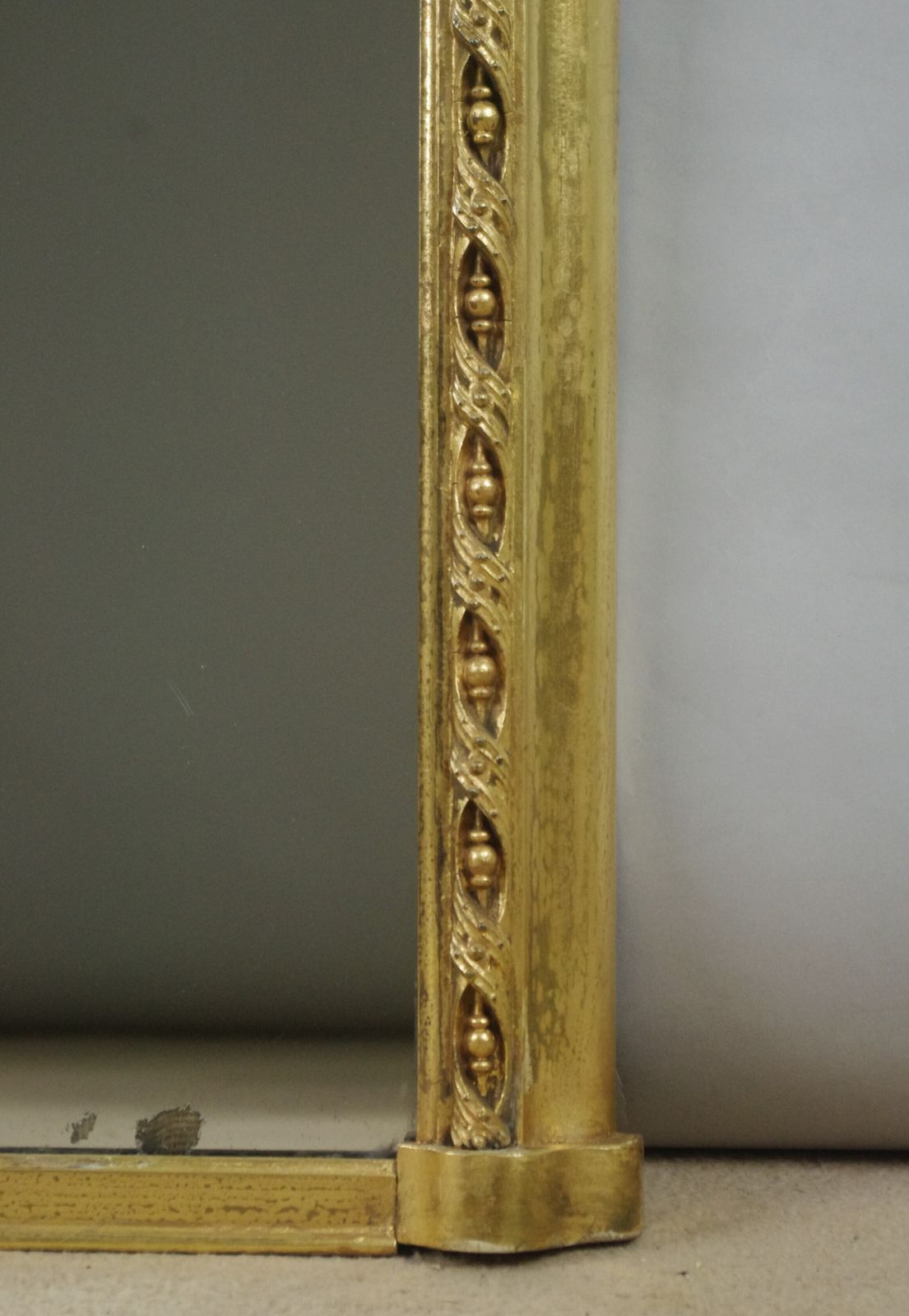 Victorian Gilt Large Arch Top Overmantle Mirror photo vinterior