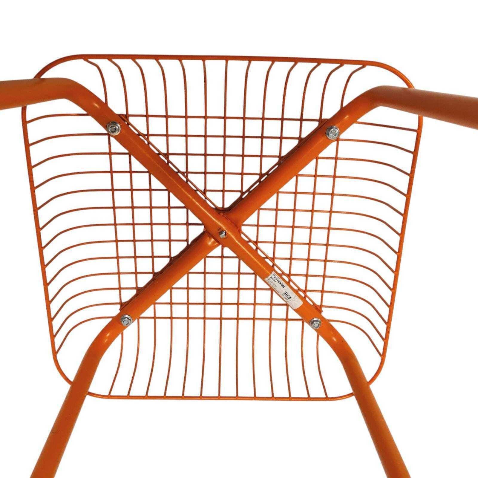 photo furniture Vintage Vasteron Ikea Orange Wire Stool By Inma Bermúdez And Francis Cayouotte