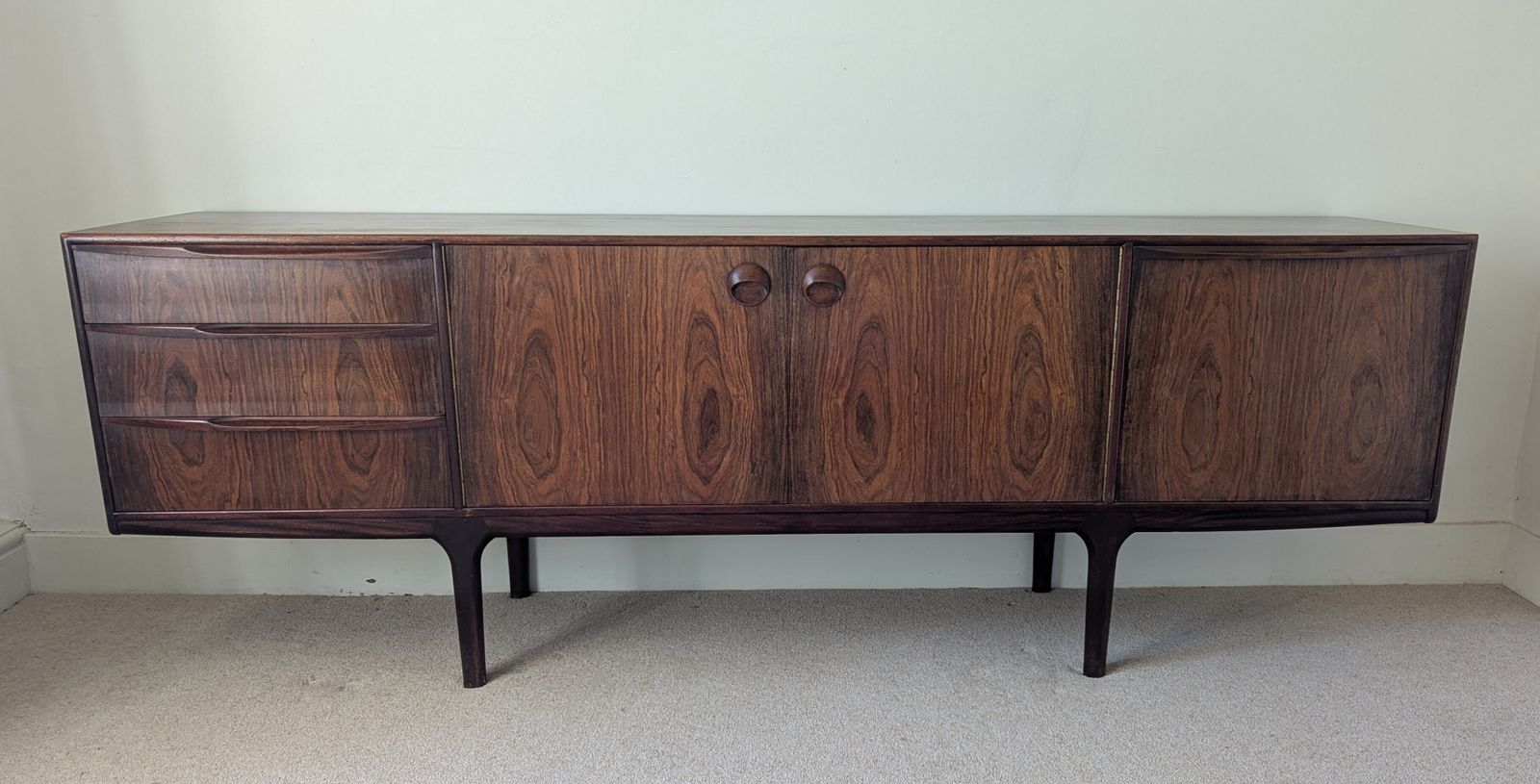 Mid Century Modern 'Dunfermline' Rosewood Sideboard By McIntosh Of Kirkcaldy. Excellent Statement Piece And Effective Spacemaker. Cites In Place photo furniture