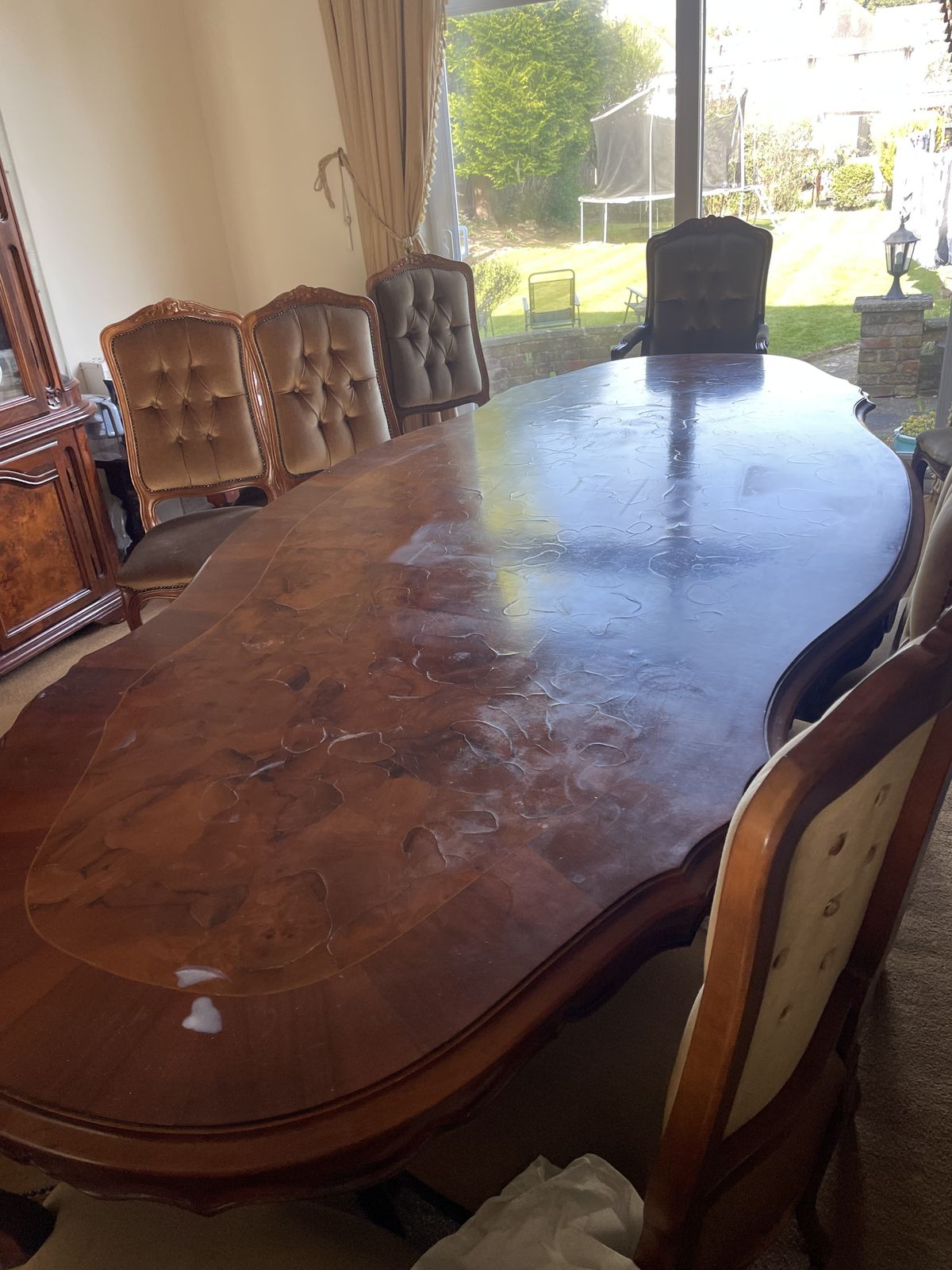 Italian Baroque Style  Furniture 12 Seater Table And Chairs photo 5000.0
