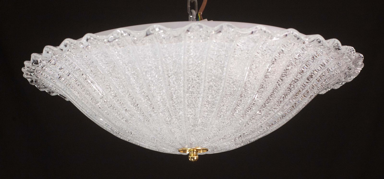 Lighting Charming Italian Pink Murano Glass Ceiling Fixture, Murano, 1960 photo