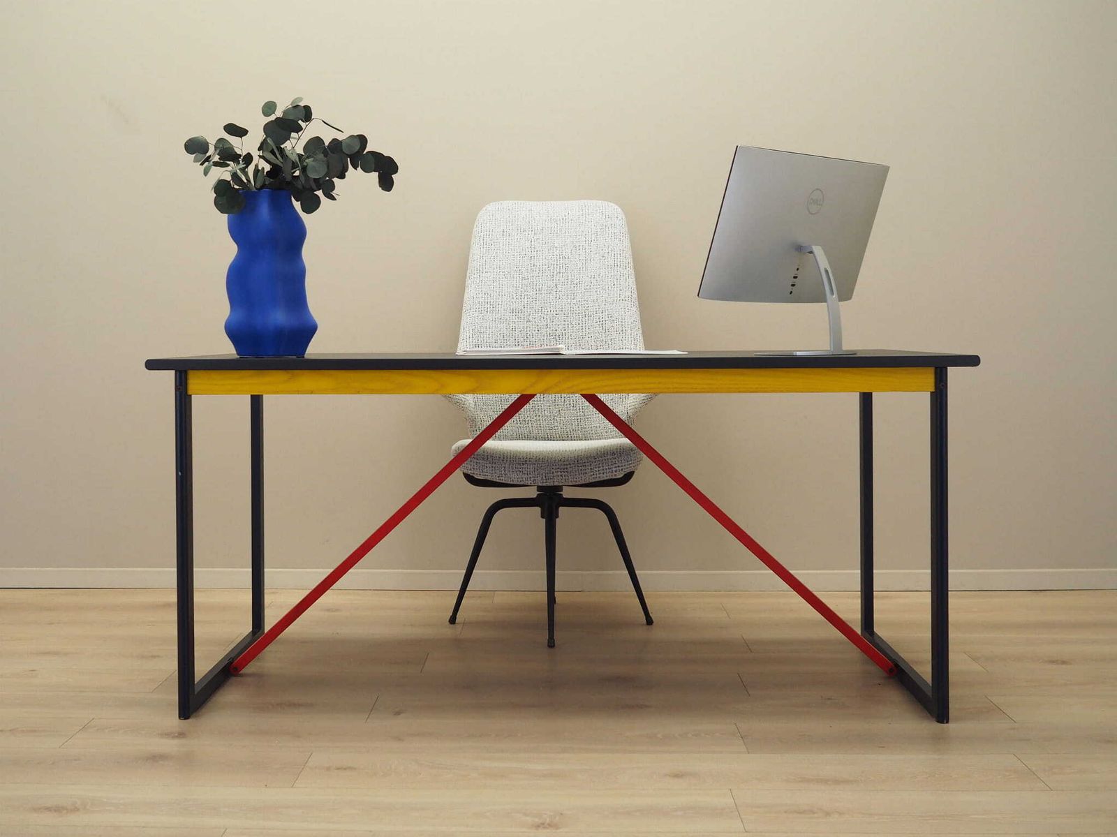 Acacia Desk, Italian Design, 1980s, Production: Italy photo furniture