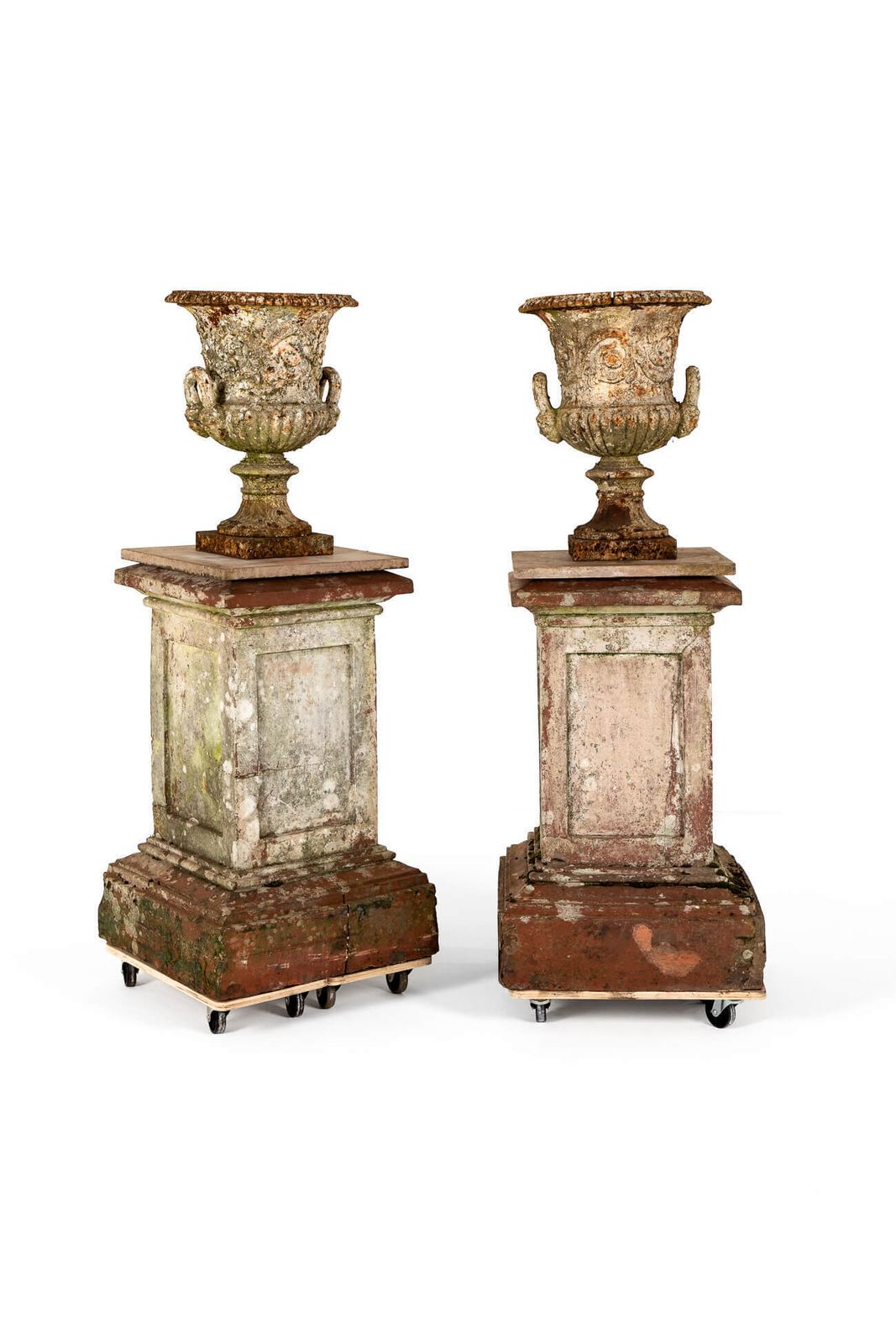 Pair Of 19th Century Terracotta Pedestals photo furniture