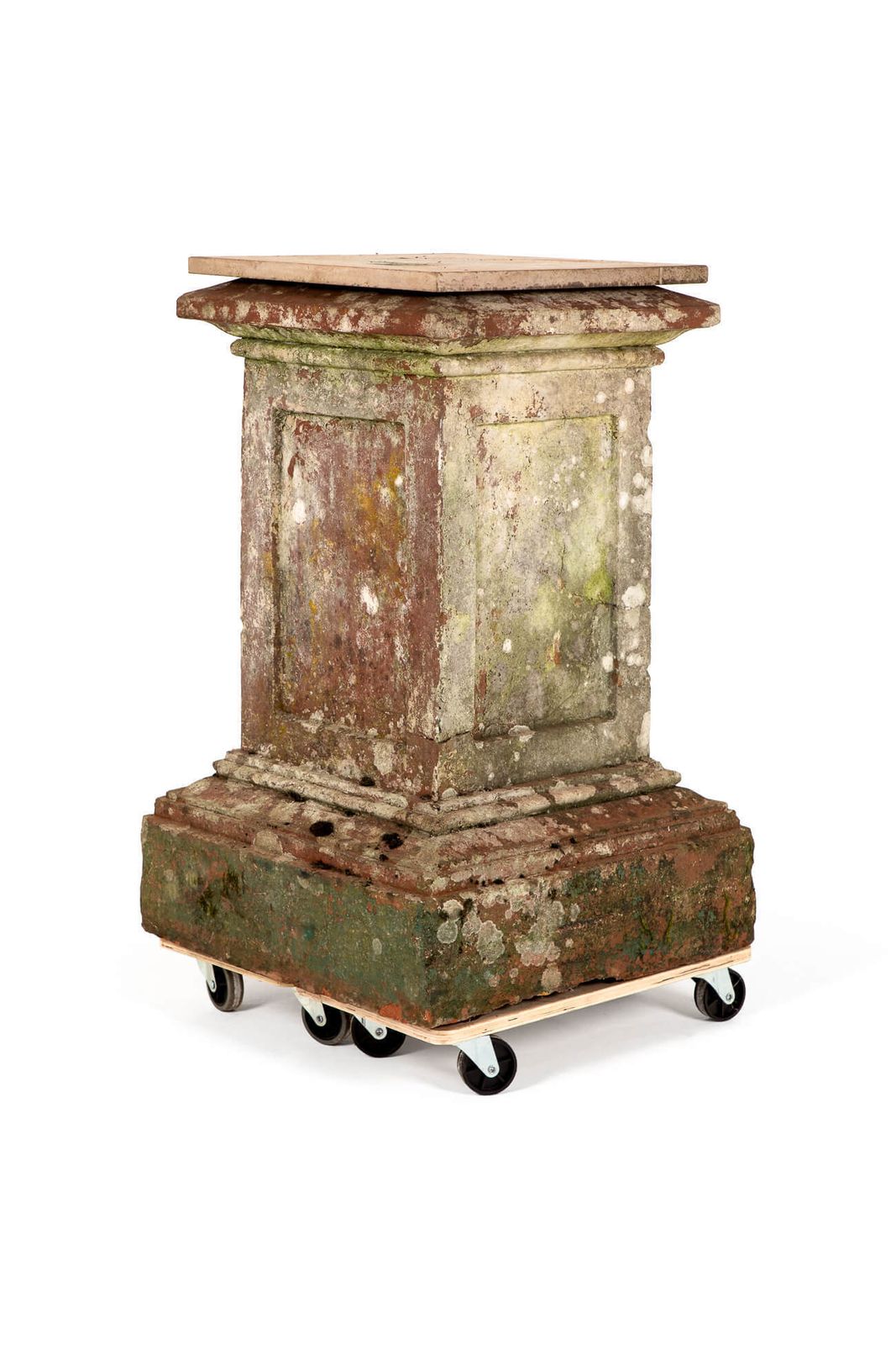 photo for sale Pair Of 19th Century Terracotta Pedestals