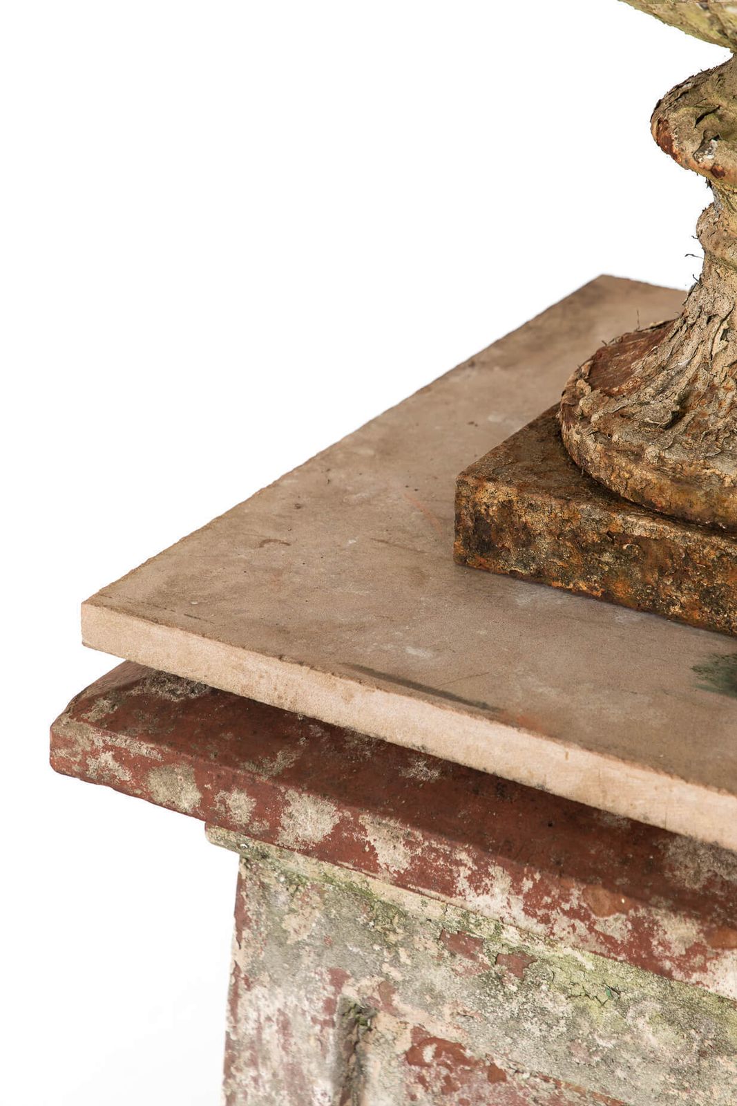 2941.0 Pair Of 19th Century Terracotta Pedestals photo