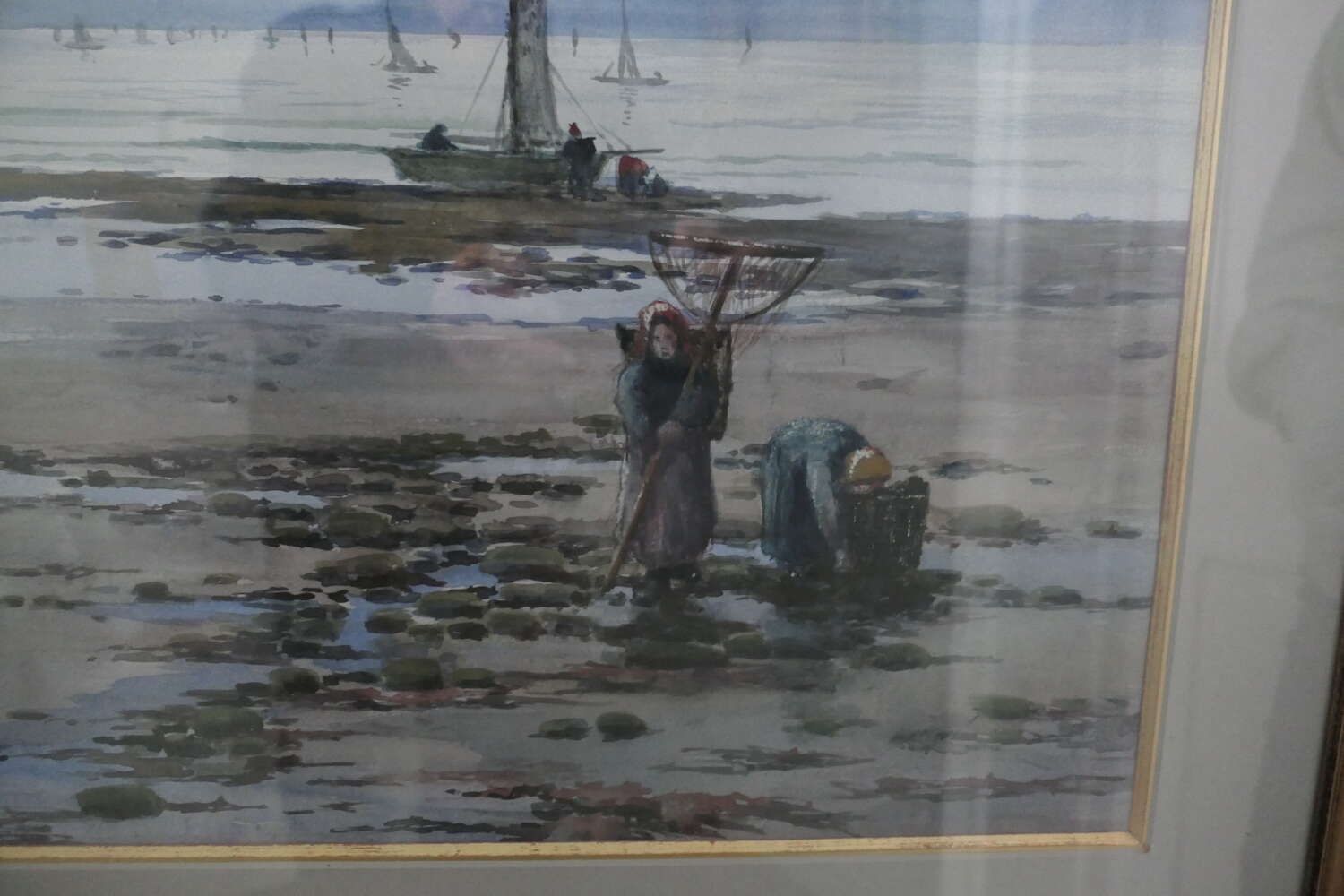 Framed And Glazed Watercolour By H Hadfield Chubley A Large Watercolour Painting By H Had photo furniture