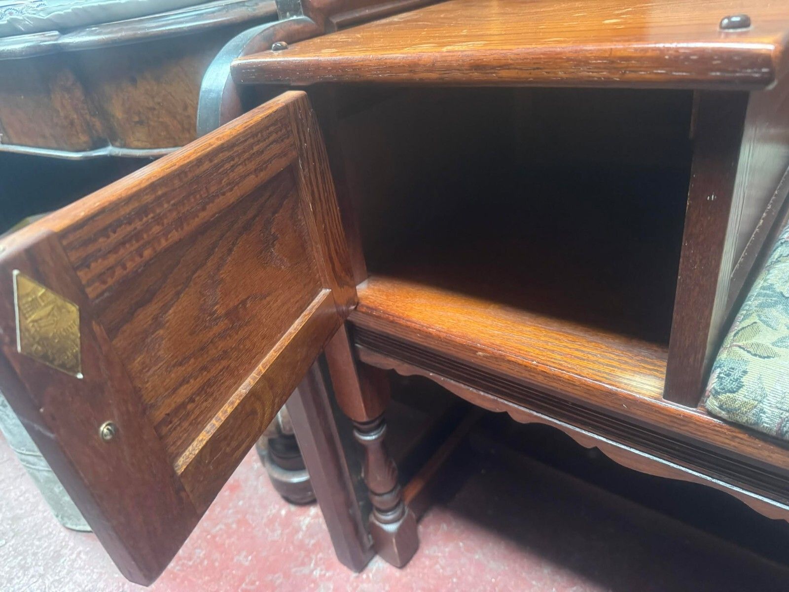 Old Charm Style Vintage Telephone Seat/Table Hallway Unit photo Furniture