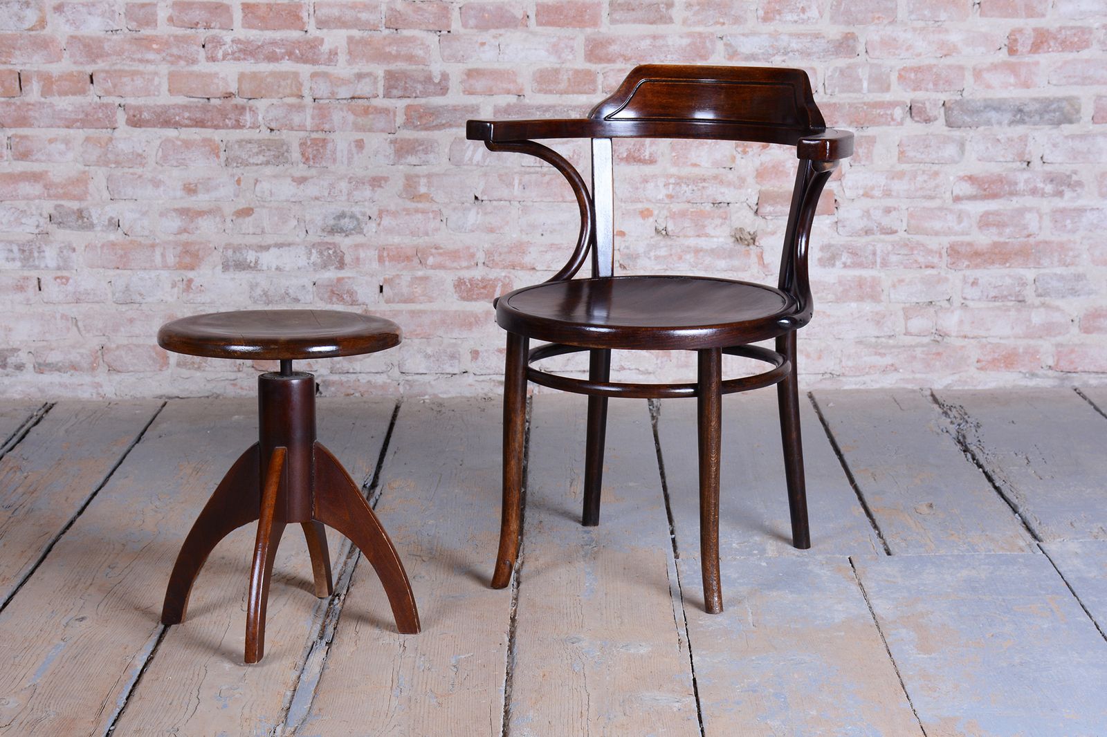 photo for sale Restored Art Deco Chair, Beech Wood, Revived Polish, Czech, 1920s