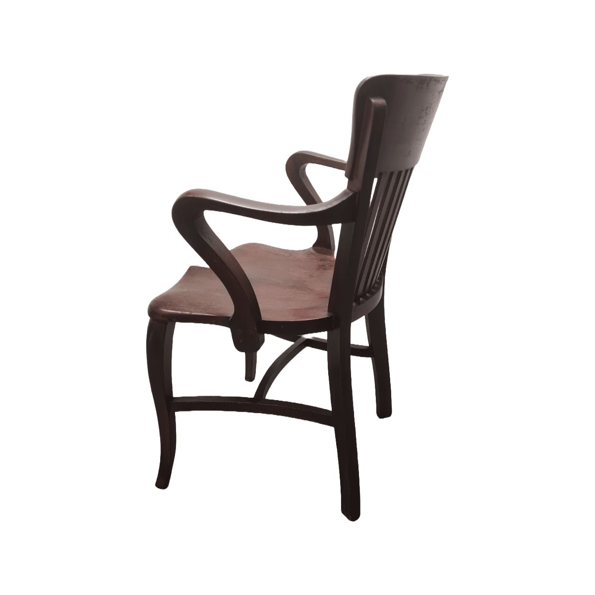 Antique English Mahogany Desk Chair, Early 1900s photo 165.0