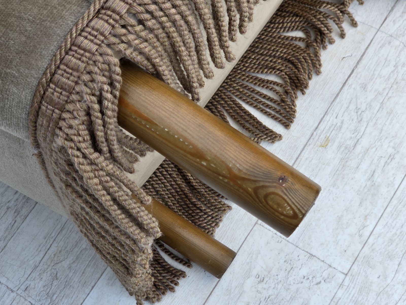 photo for sale 1970s, Danish Armchair, Original Condition, Furniture Velour, Beech Wood.