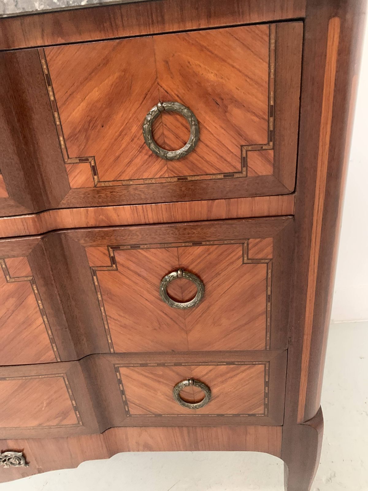 photo for sale Transition Style Chest Of Drawers In Mahogany And Rosewood, 20th Century