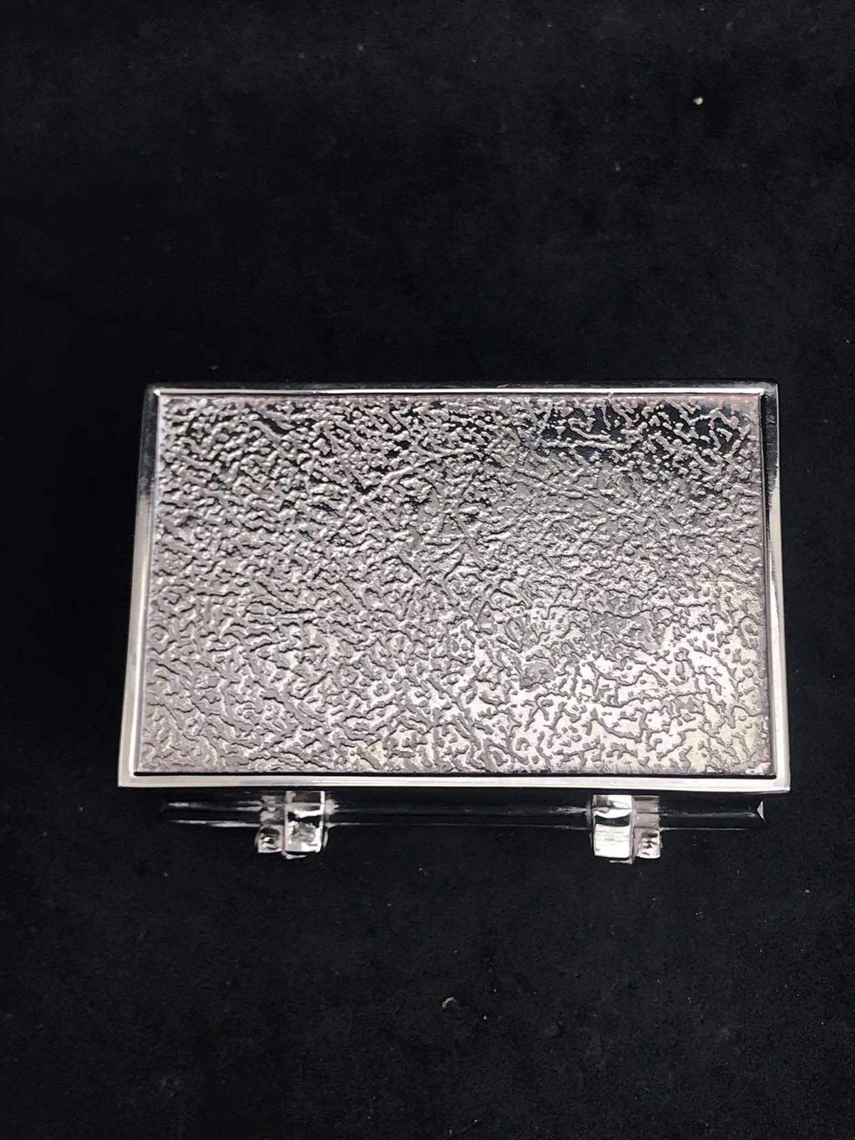 Small Box Jewelry Silver Plated Desk Accessories, Vanity Decor Round Cufflinks Box Gift For Him Ring Box Velvet photo vintage