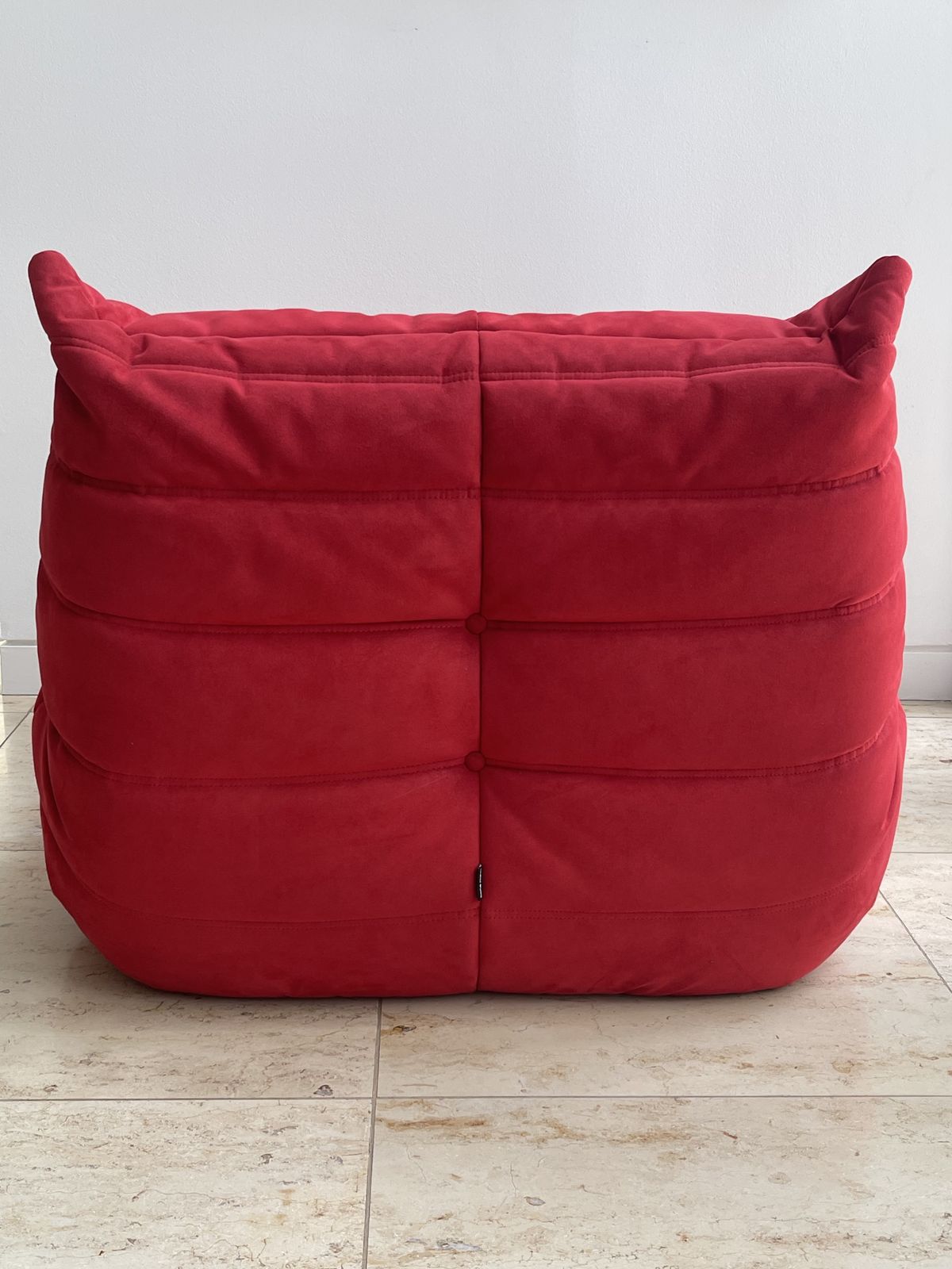 Togo Fireside Chair In Original Red Alcantara photo furniture