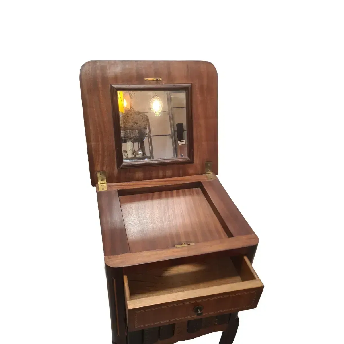 Antique French Louis XVI Style Bedside Table, From Around 1900 photo Furniture