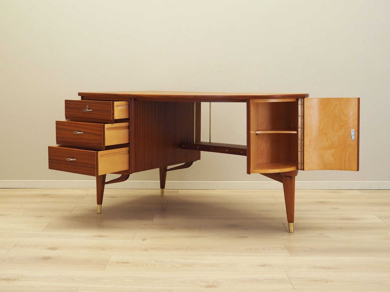 Mahogany Desk, Norwegian Design, 1960s, Production: Sola Møbler photo vinterior