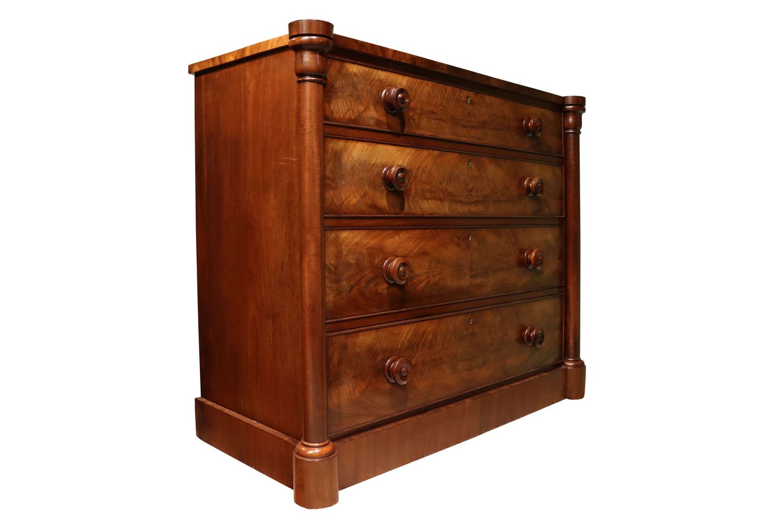 19thc Mahogany Chest Of Drawers photo furniture