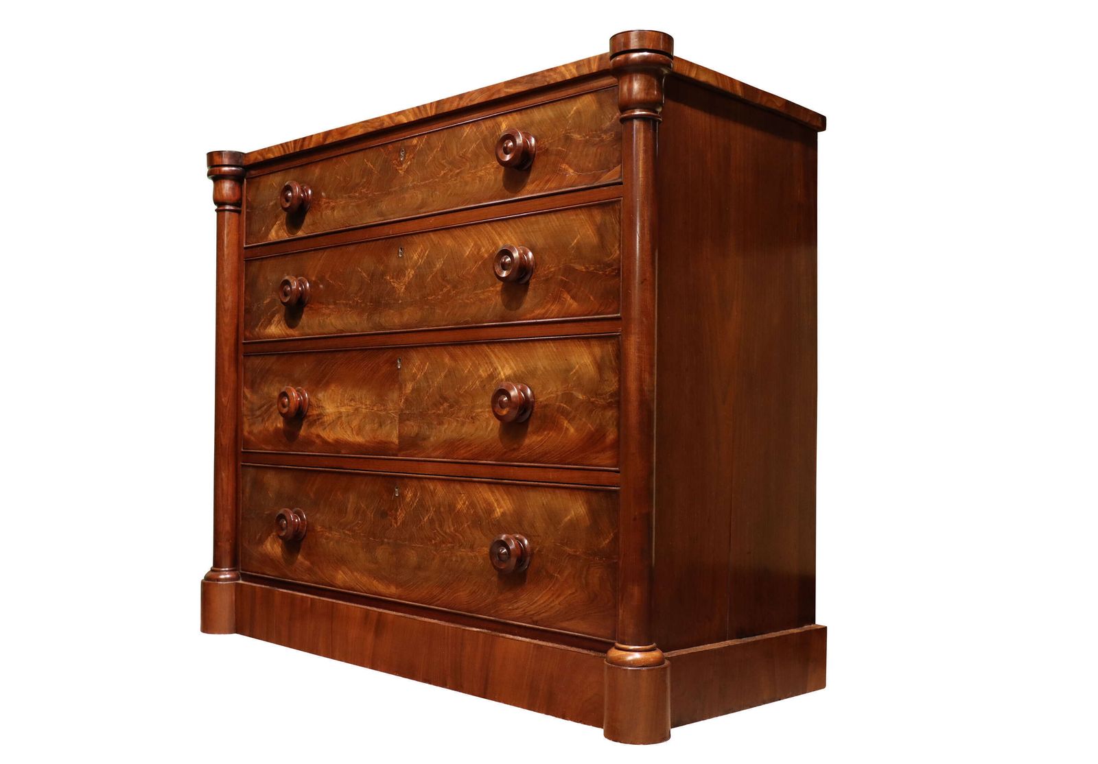 19thc Mahogany Chest Of Drawers photo Furniture