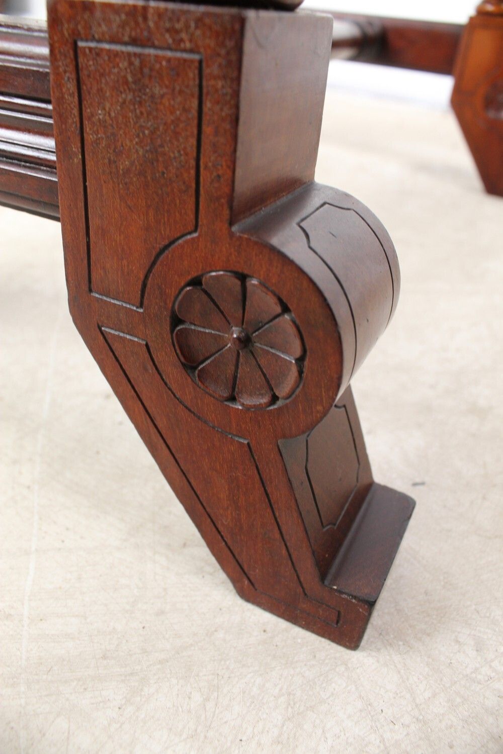 295.0 Small Victorian Aesthetic Movement Mahogany Side Table photo