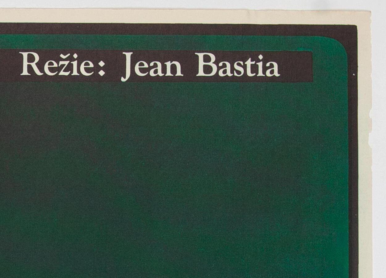 Original Movie Poster, Top Secret Net, Josef Vyleťal, 1971, Genuine Czech Vintage Print photo 184.0