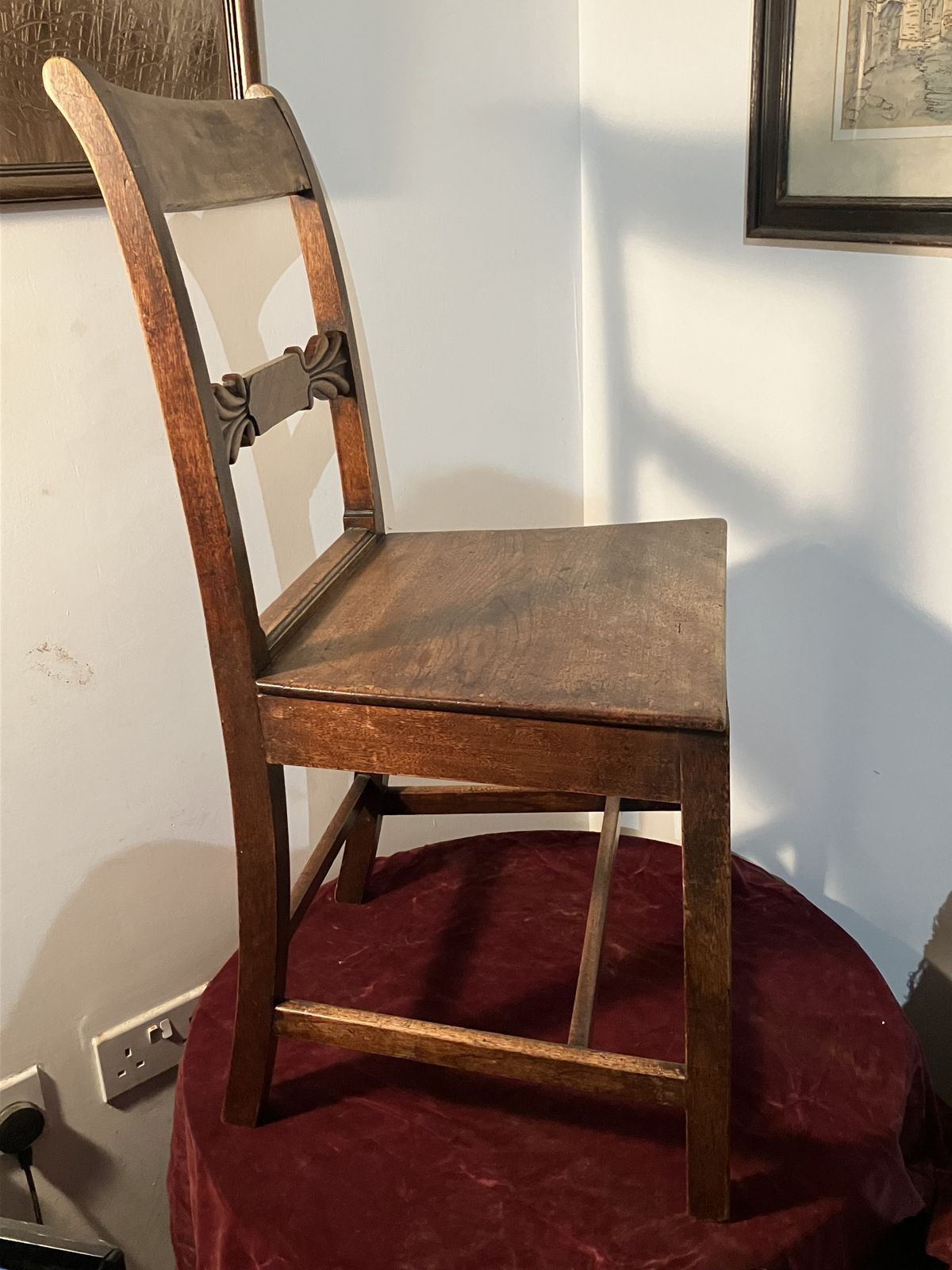 18th Century Oak And Elm English Antique Chair photo for sale
