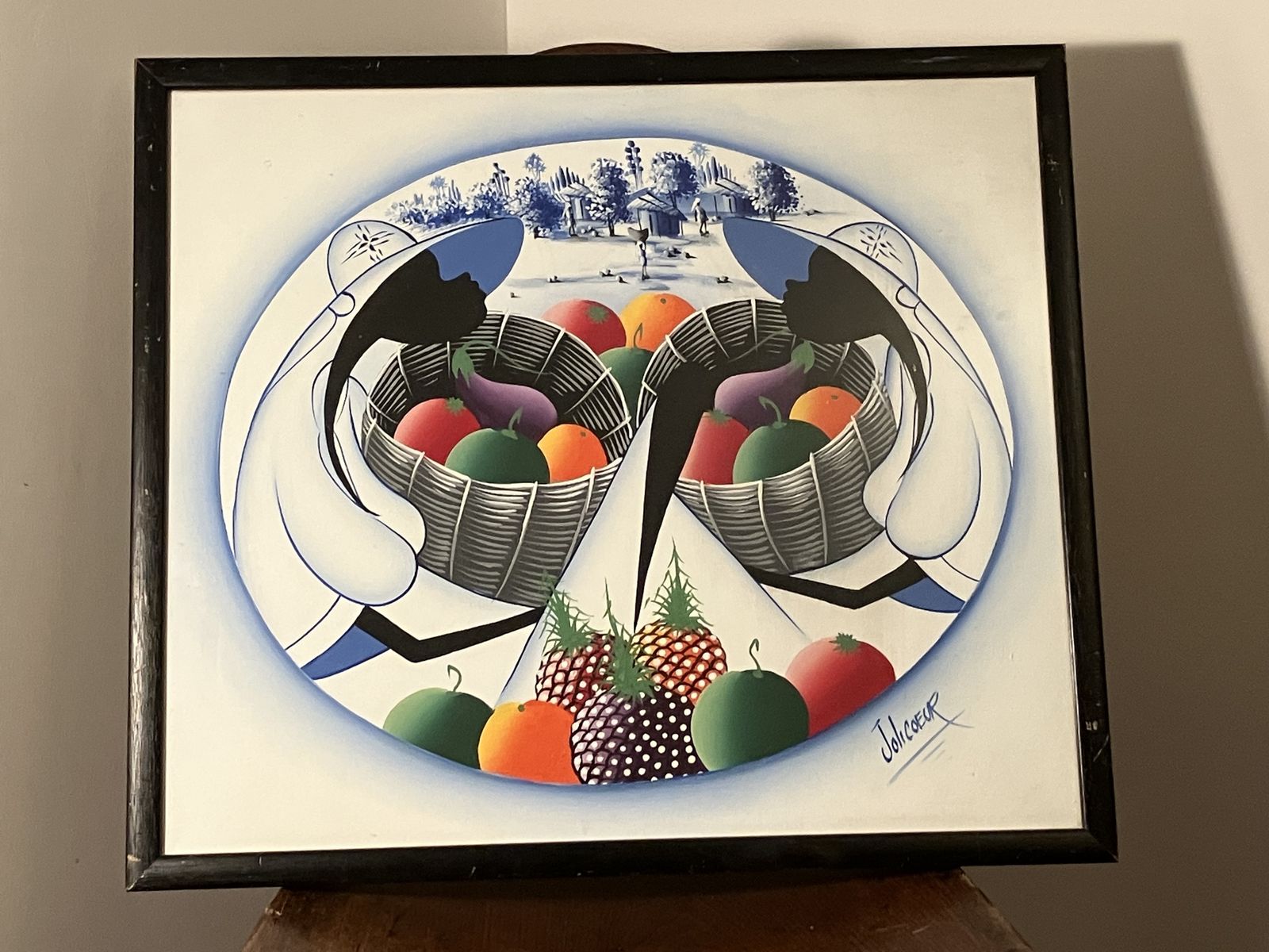 Art Deco Haitian Original Art Work By Emanuel Jolicoeur photo Art