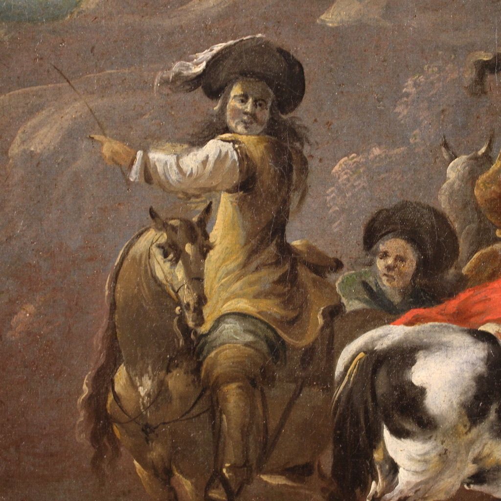 photo buy Flemish Painting From The 17th Century, Hunting Scene