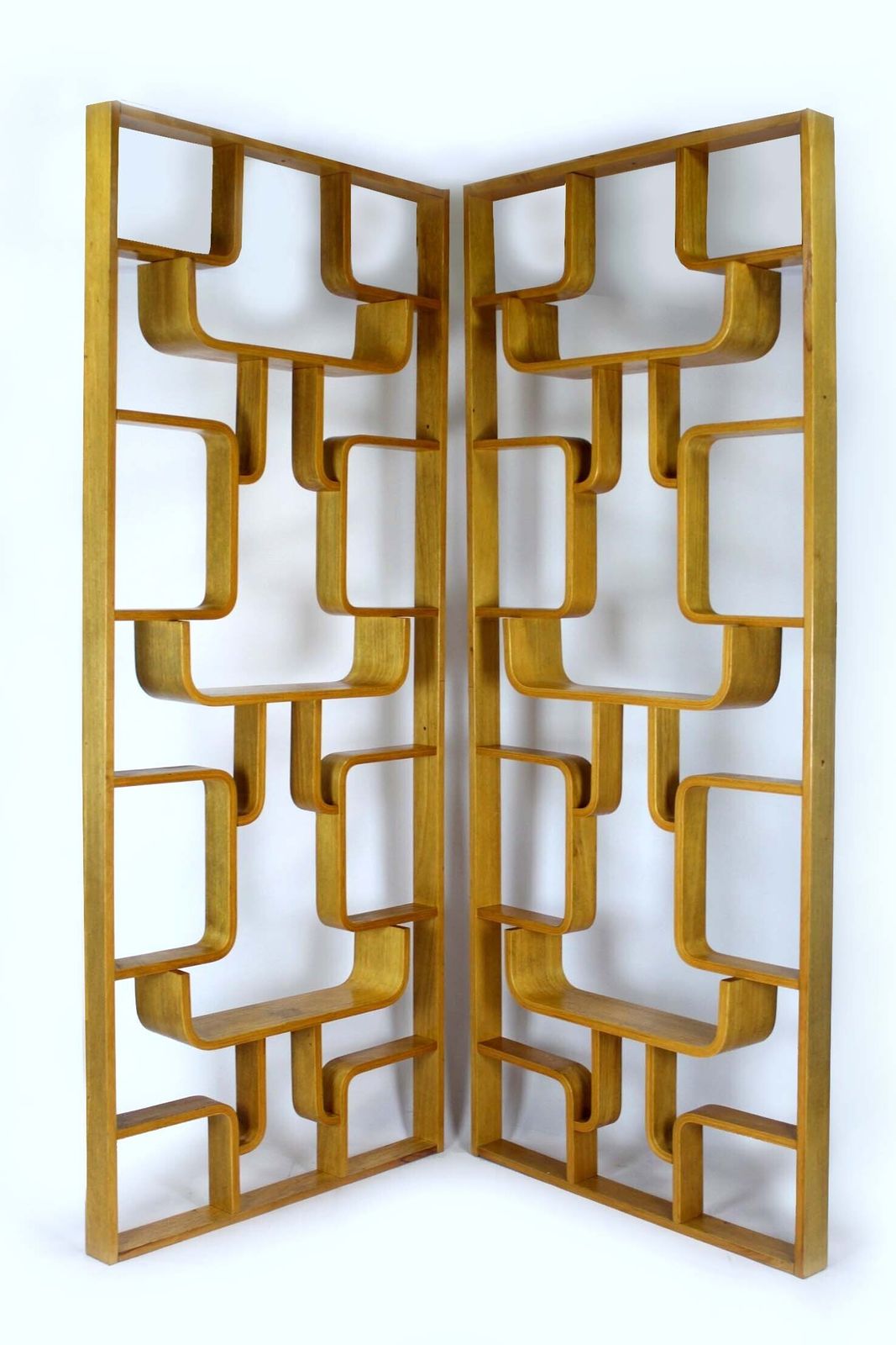 Mid Century Room Dividers By Ludvik Volak For Drevopodnik Holesov, 1960s, Set Of 2
