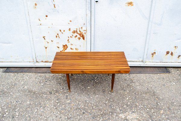 Italian Wooden Bench, 1950s