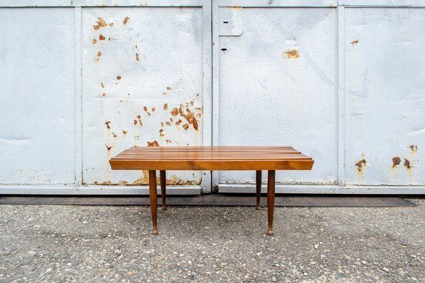 Italian Wooden Bench, 1950s photo for sale