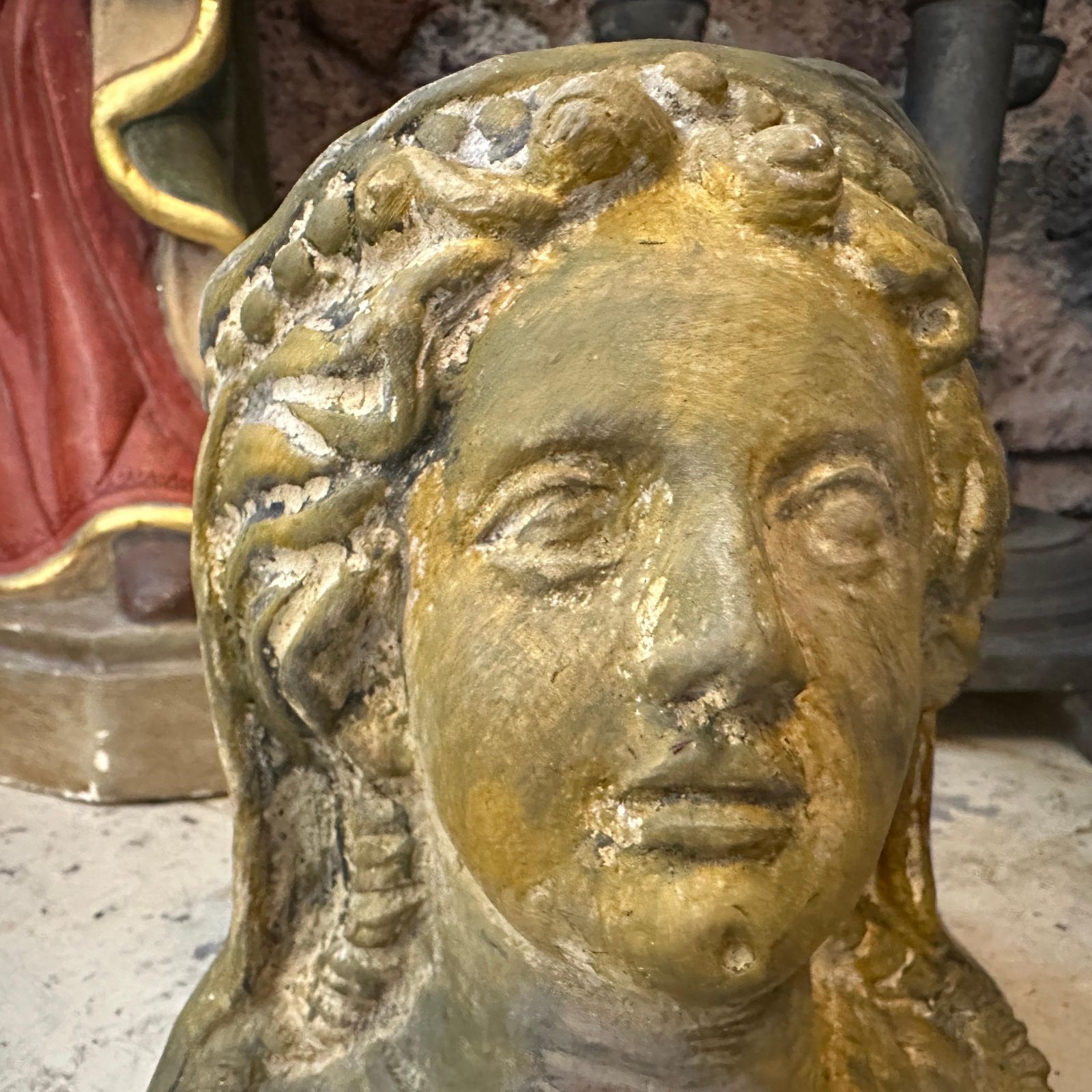 Art 20th Century Neo Classical Hand Crafted Terracotta Sicilian Sculpture photo