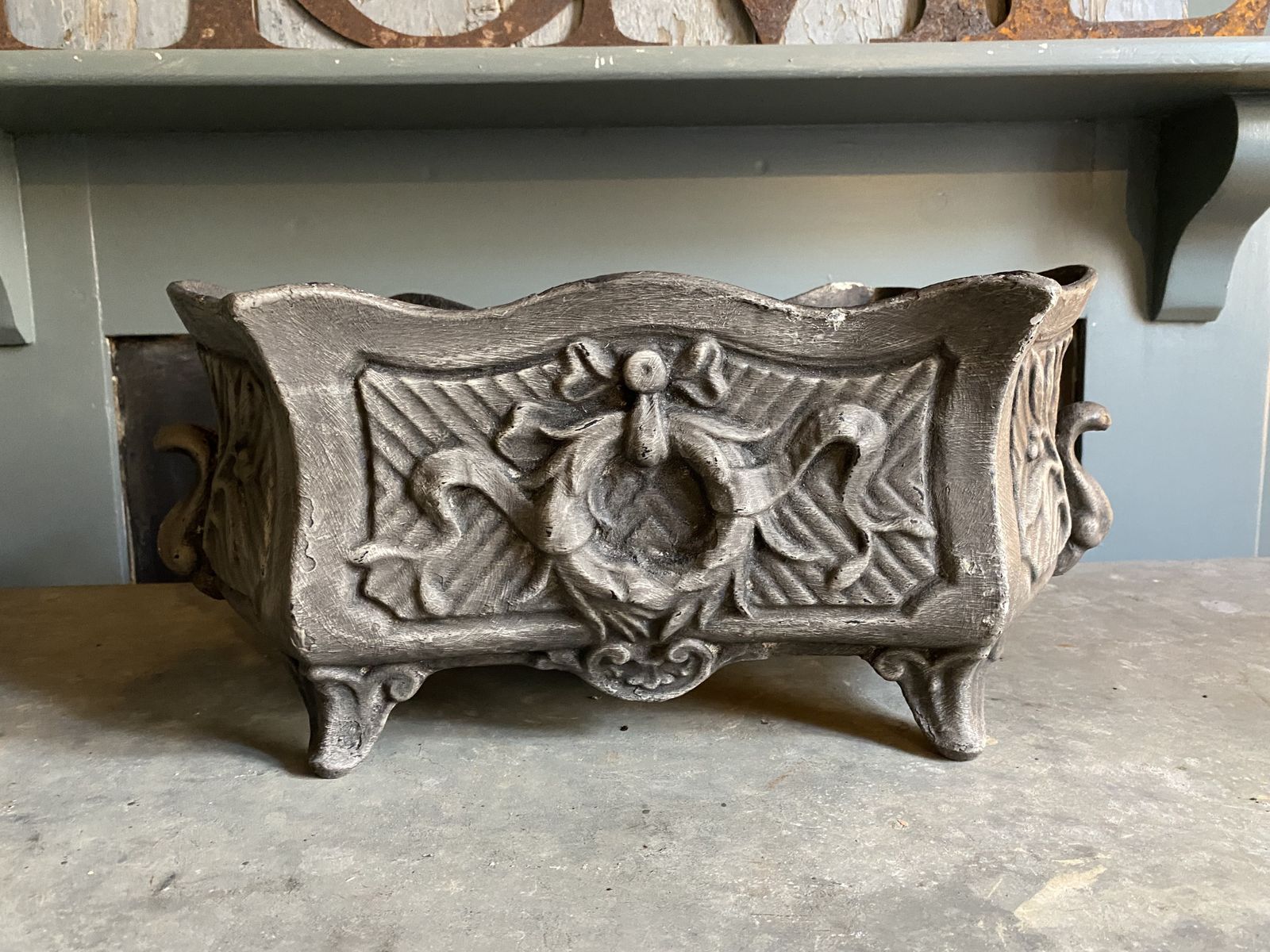 Pair Of French Deco Cast Iron Planters photo furniture