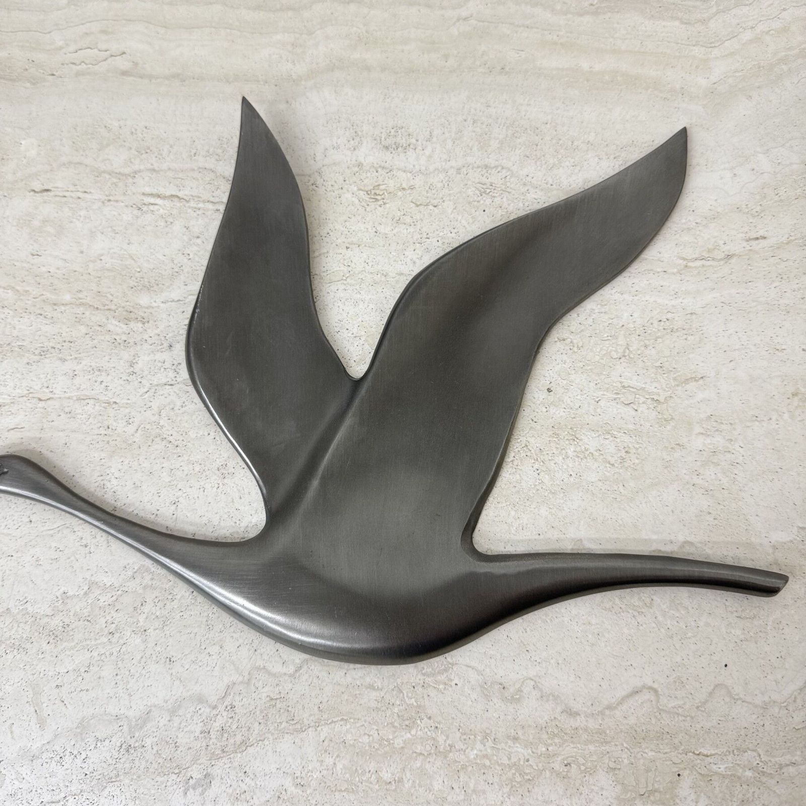 Mid Century Design Tinnen Wandvogel, Jaren 1970 photo for sale