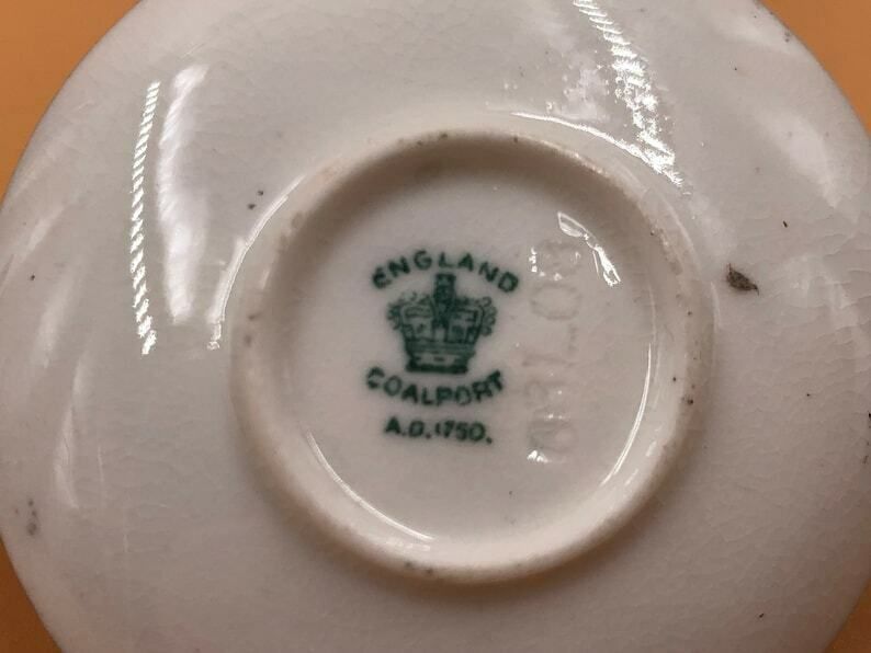 Antique Coalport China Indian Tree Miniature Cabinet Tea Cup And Saucer. Duo.   Free Uk Post. photo 95.0