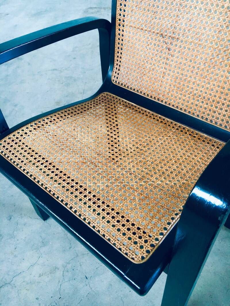 1970's Italian Design Bentwood & Webbing Armchair photo buy